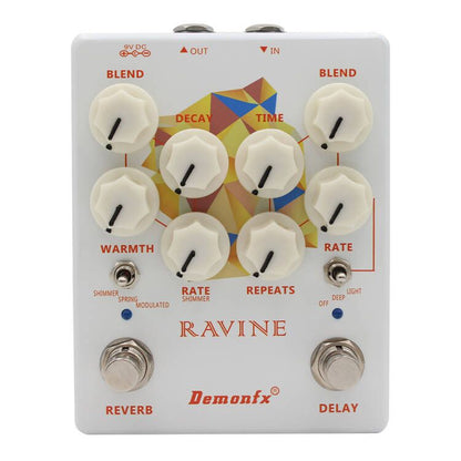 Demon Fx DemonFx Ravine Delay Reverb Electric Guitar Pedal