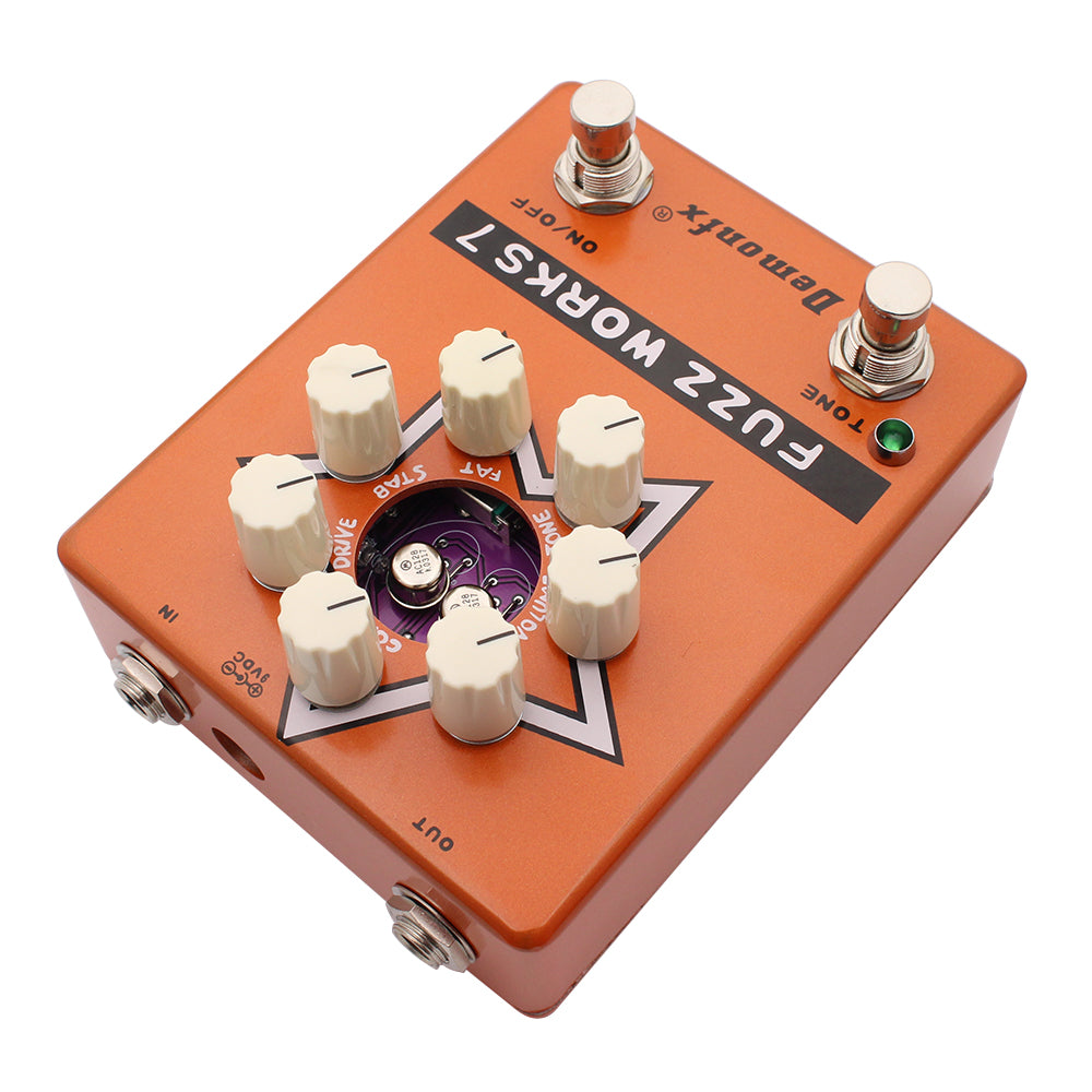 DemonFx Fuzz Works ZVEX Fuzz Factory 7 Clone Pedal