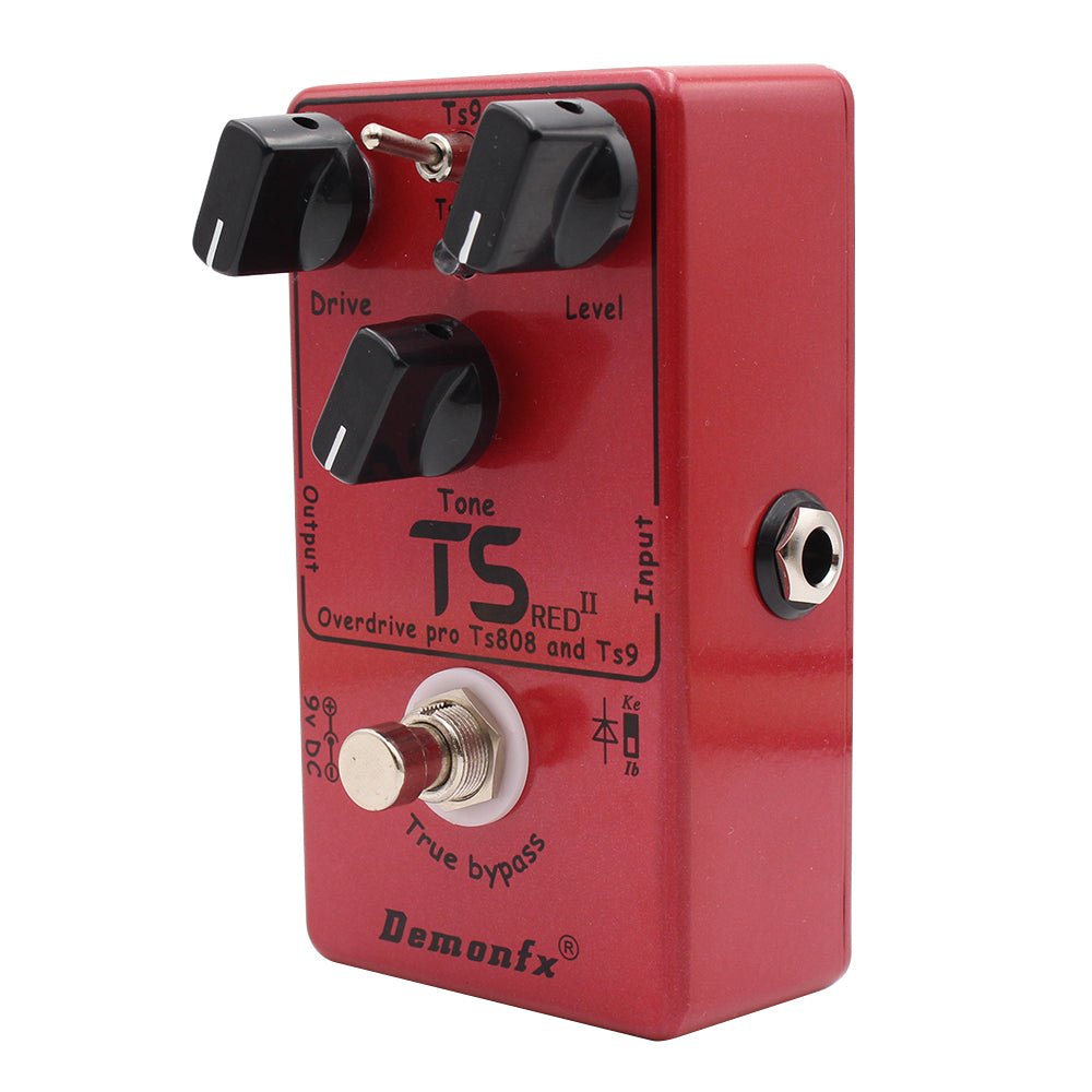 DemonFx Ts Red II Overdive Electric Guitar Pedal