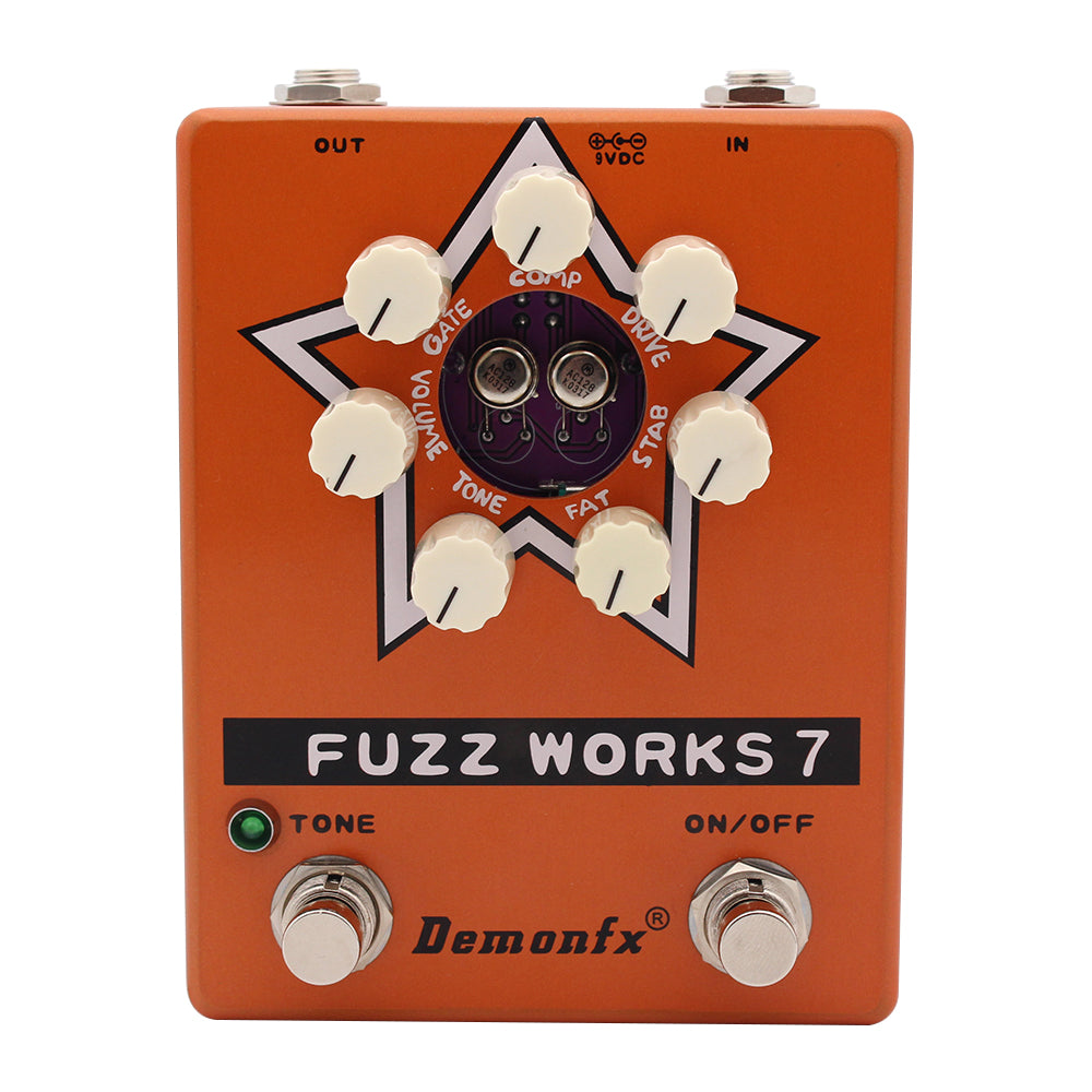 DemonFx Fuzz Works ZVEX Fuzz Factory 7 Clone Pedal