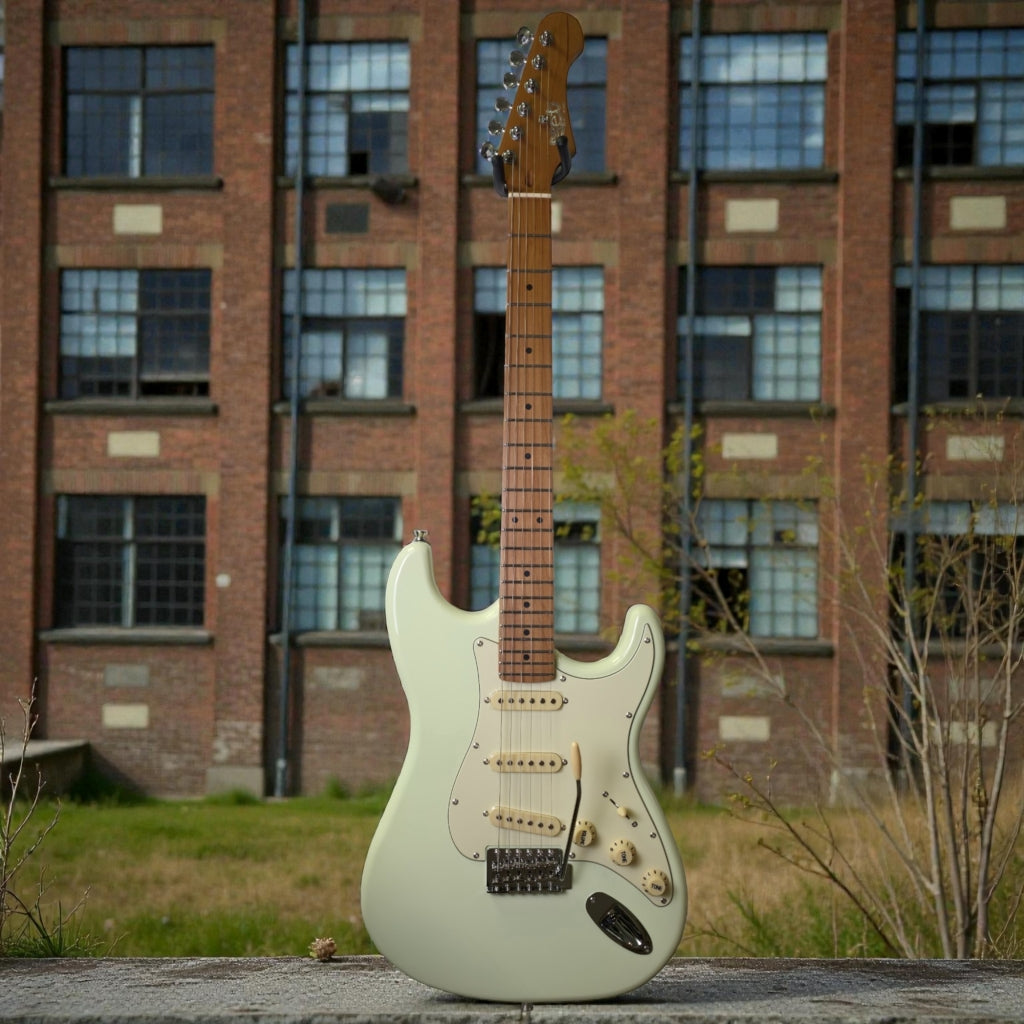 Electric Guitar Jet Guitars JS300 OW White Free Setup