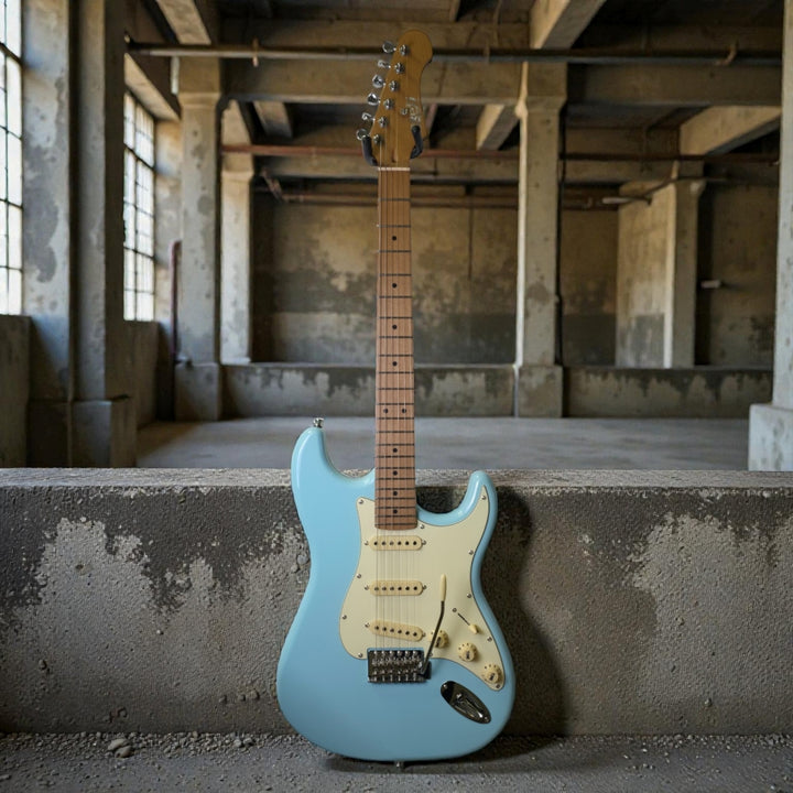 Electric Guitar Jet Guitars JS300 BL Sonic Blue Free Setup