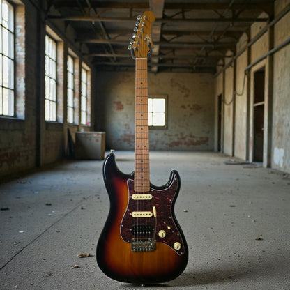 Electric Guitar Jet Guitars JS400 SB Sunburst Free Setup