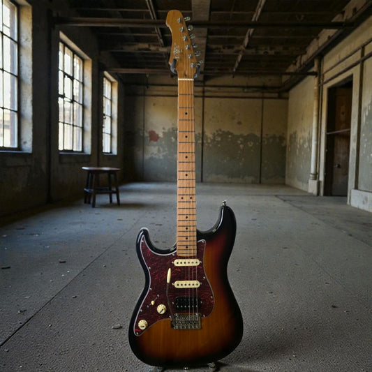 Electric Guitar Jet Guitars JS400 SB LH Sunburst Left Handed Free Setup