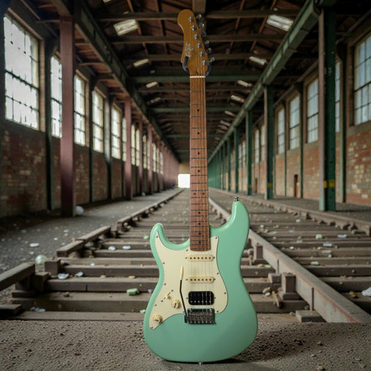 Electric Guitar Jet Guitars JS400 SFG LH Sea Foam Green Left Handed Free Setup