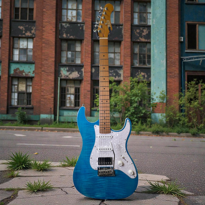 Electric Guitar Jet Guitars JS450 OBL Ocean Blue Free Setup