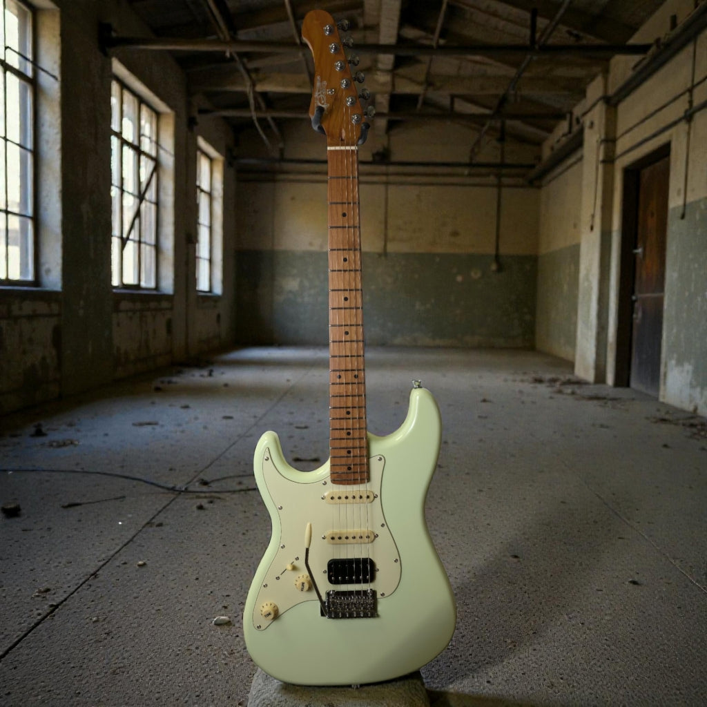 Electric Guitar Jet Guitars JS400 OW LH White Left Handed Free Setup