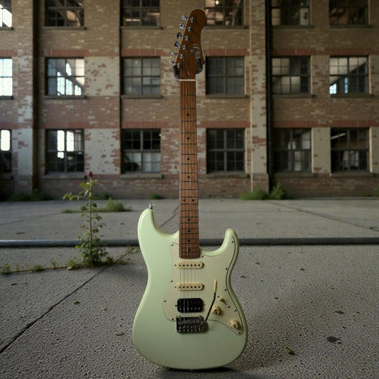 Electric Guitar Jet Guitars JS400 OW White Free Setup