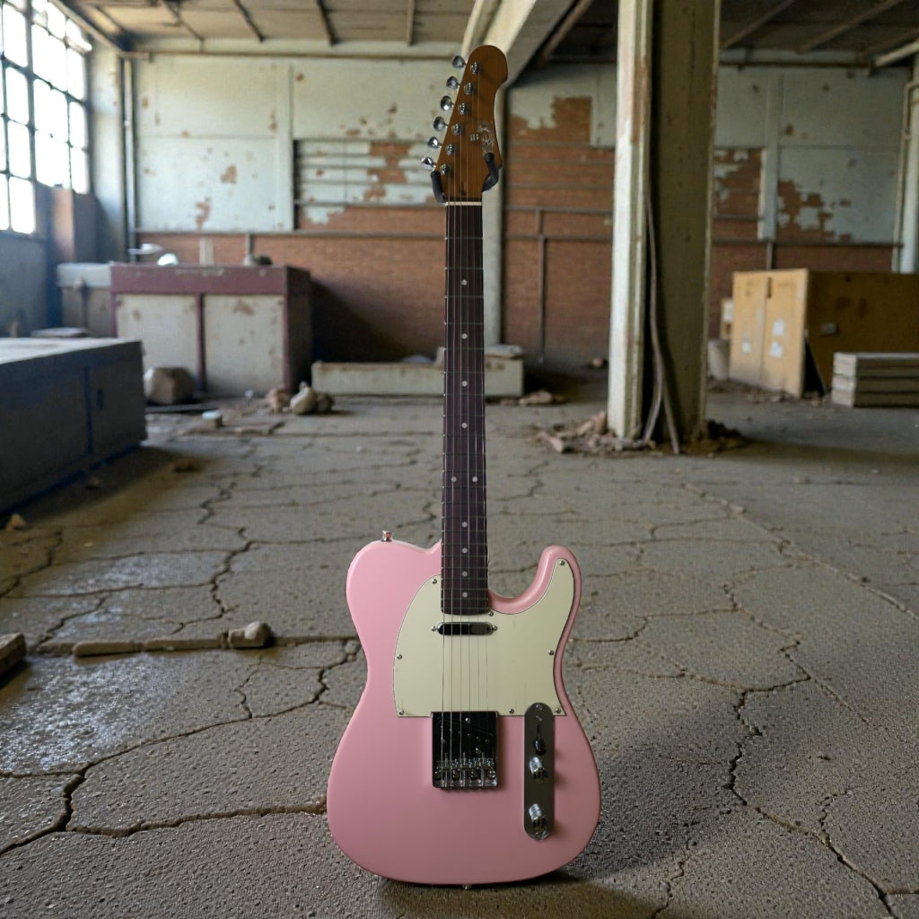 Electric Guitar Jet Guitars JT300 PKR Shell Pink Free Setup