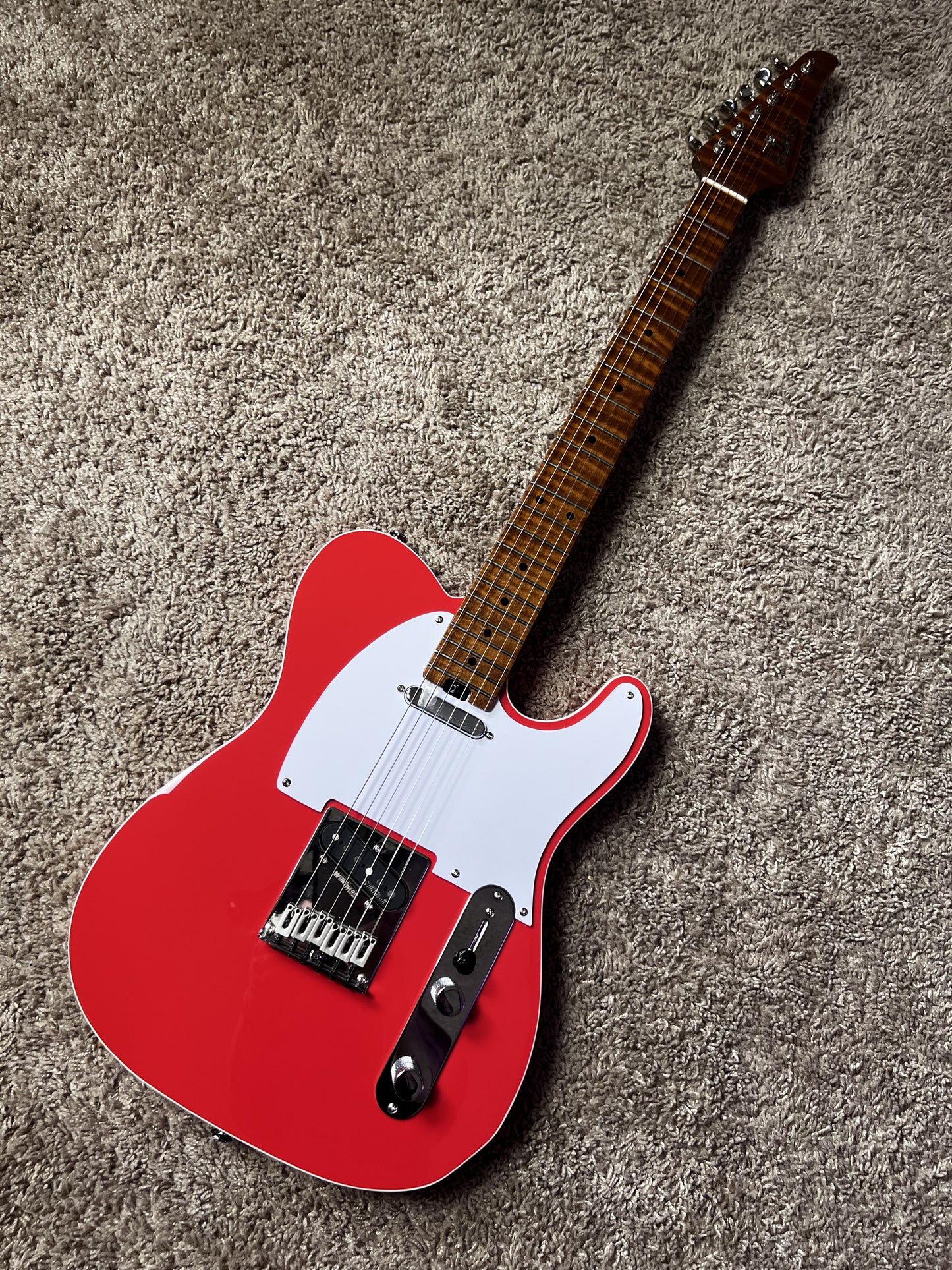 Electric Guitar Soloking S252 FRD Fiesta Red Sonic Tele Standard Setup