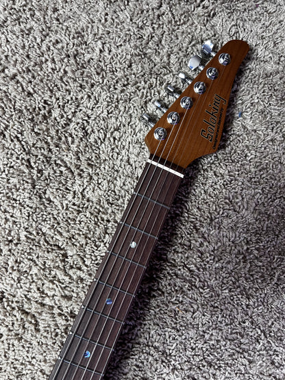 Electric Guitar Soloking MS-1 Classic QMT Honeyburst HSS Strat Standard Setup