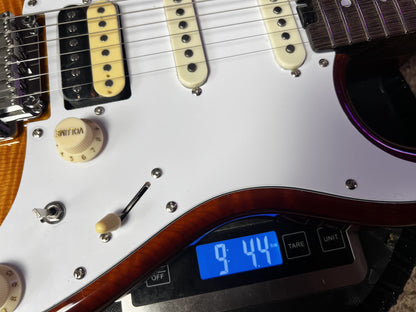 Electric Guitar Soloking S357 HSS Thinline Violin Burst Strat Standard Setup
