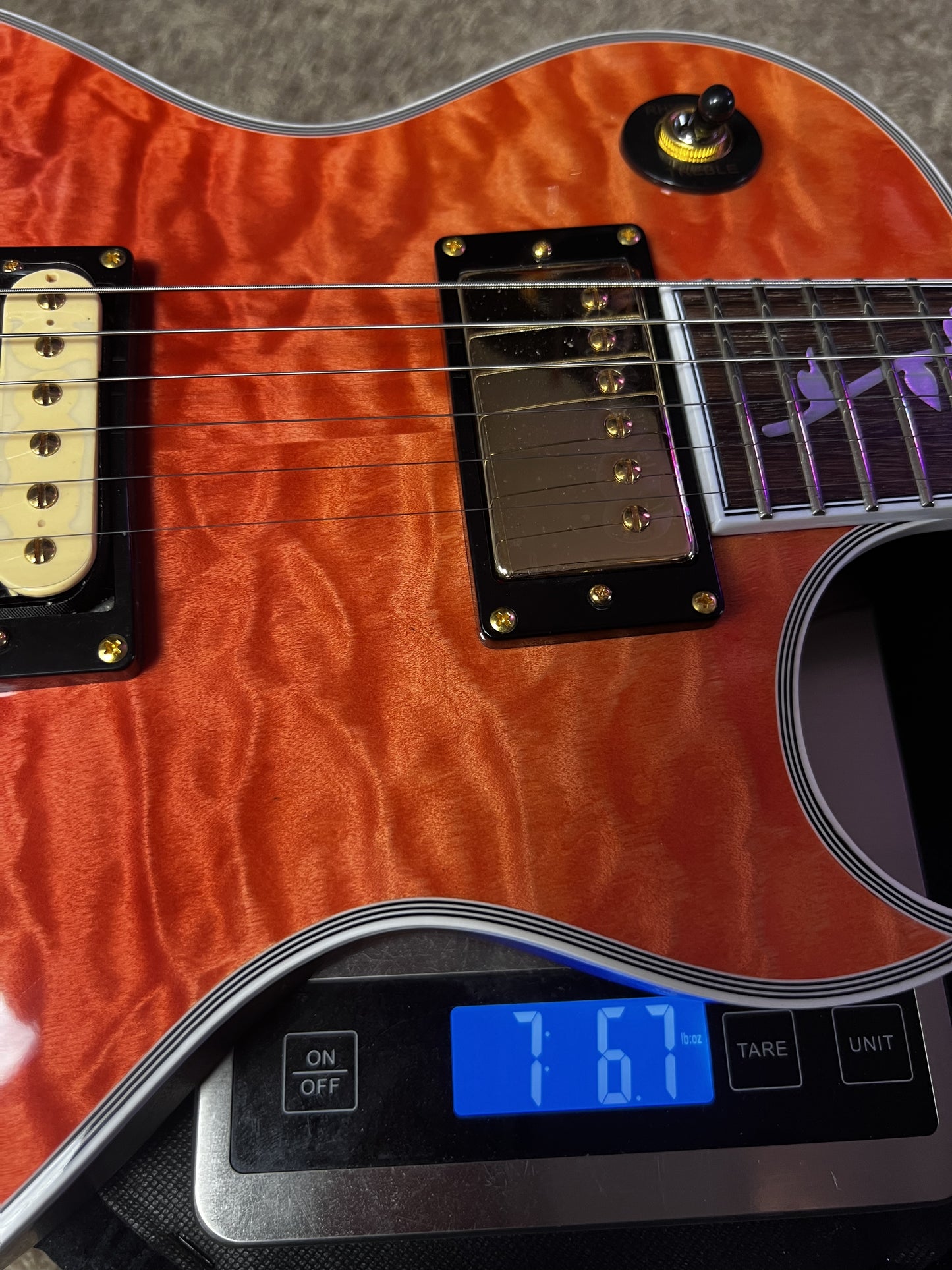 Electric Guitar Soloking SLS50-QM FS Sunset Fade LP Standard Setup