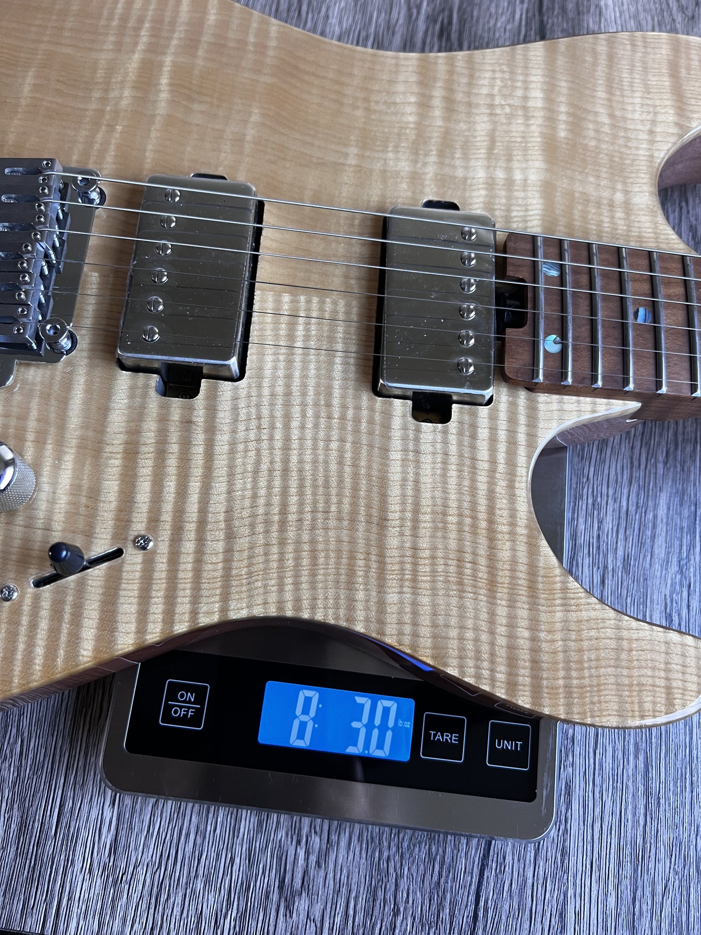 Electric Guitar Soloking MS-1 Custom 24 HH FMN Natural Strat Standard Setup