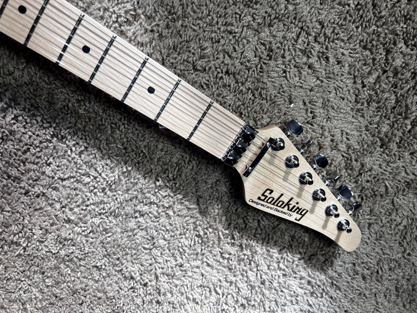 Electric Guitar Soloking MS-1 Classic 22 HSS FR Ocean Side Blue Strat Standard Setup