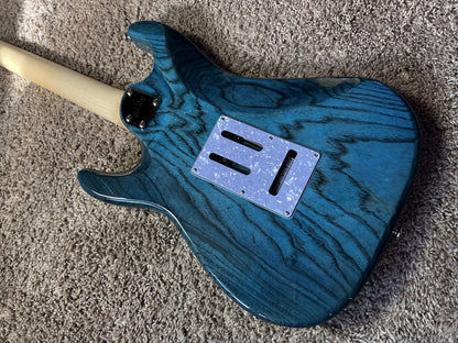 Electric Guitar Soloking MS-1 Classic 22 HSS FR Ocean Side Blue Strat Standard Setup