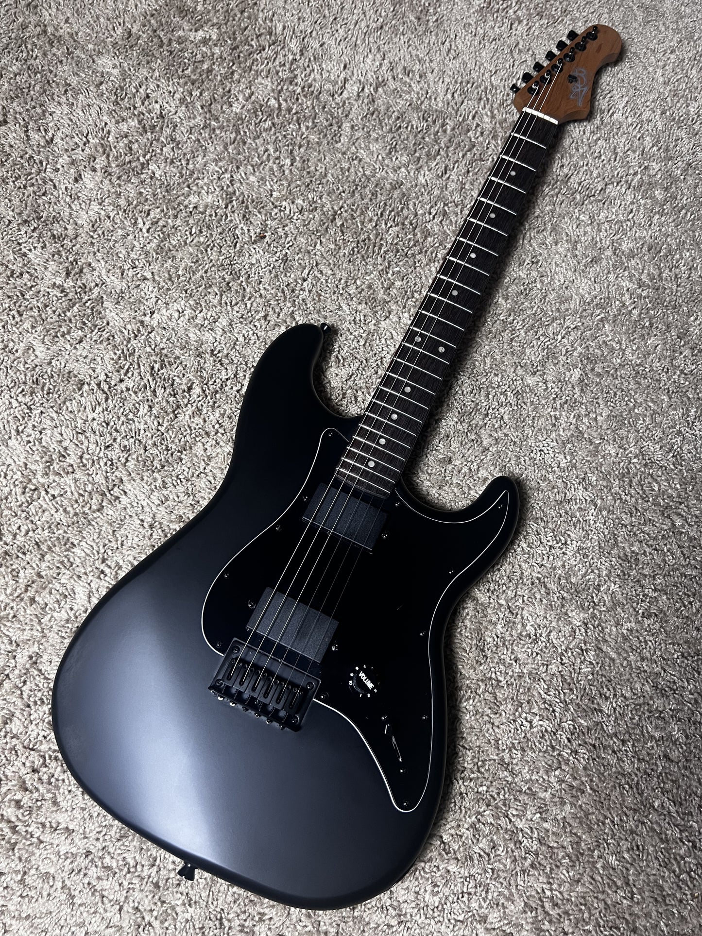 Electric Guitar Jet Guitars JS400 MBK R Matte Black Free Setup