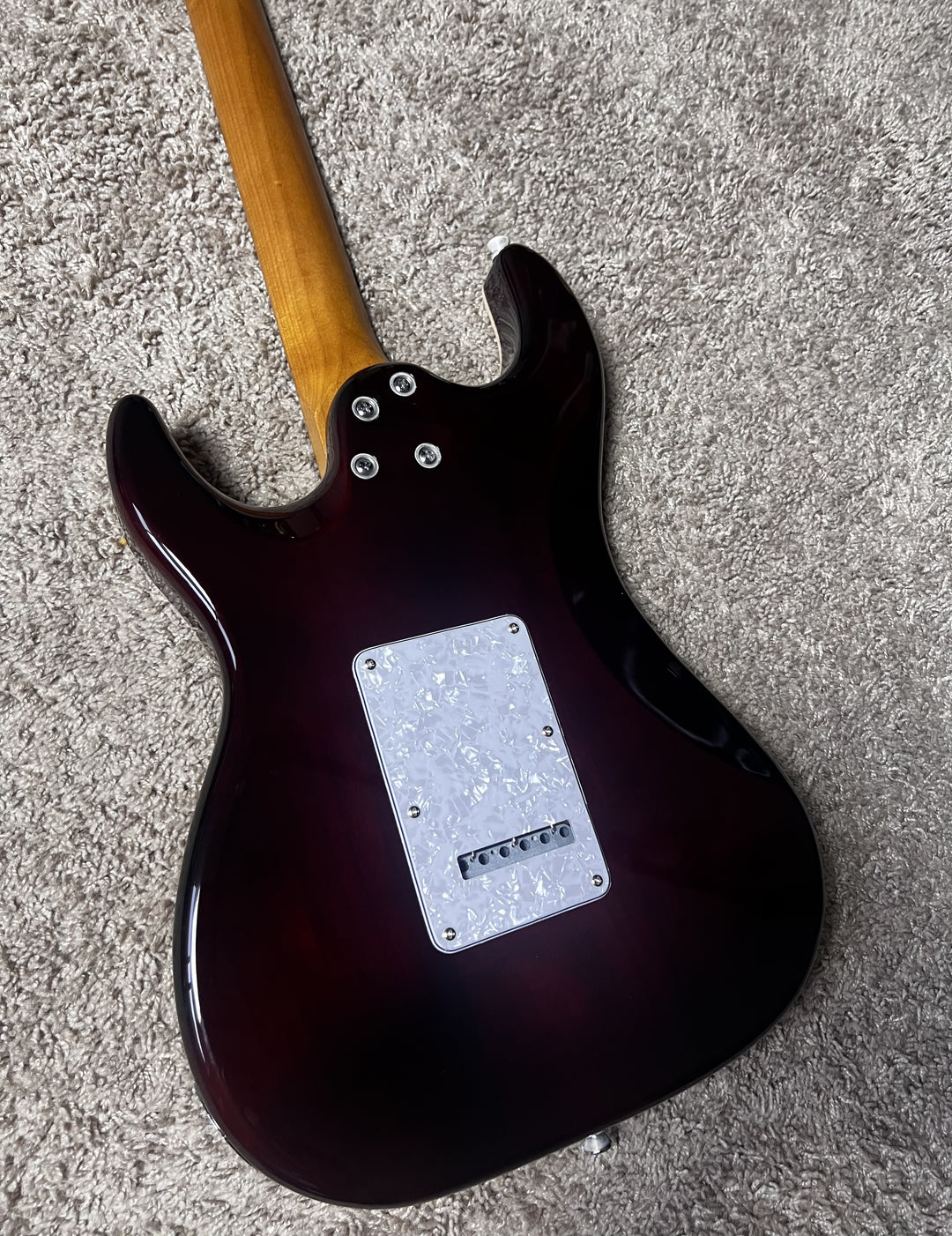 Electric Guitar Jet Guitars JS450 TBL Transparent Blue Free Setup