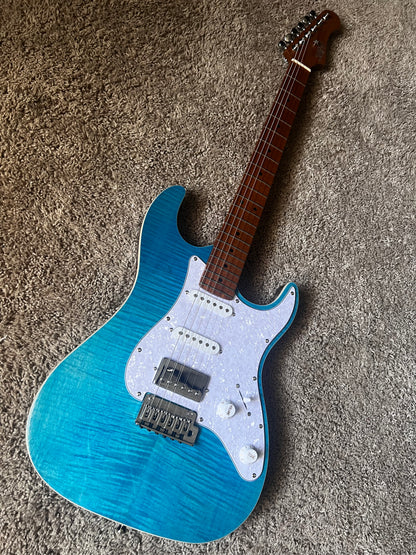 Electric Guitar Jet Guitars JS450 OBL Ocean Blue Free Setup