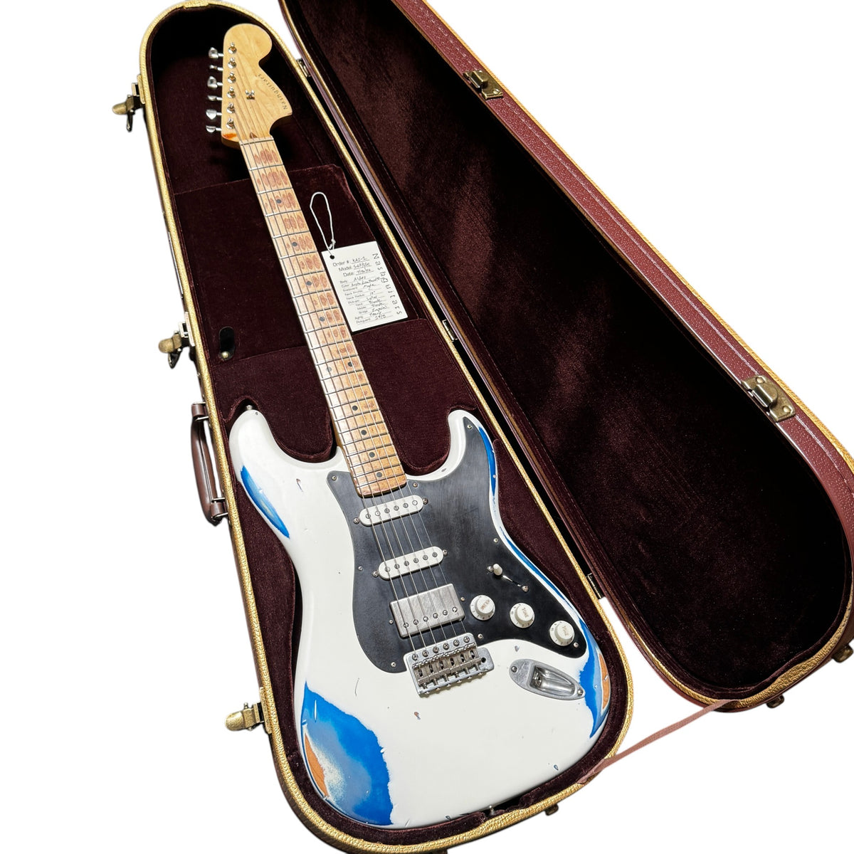 Electric Guitar Nash S-67/SSH Lake Placid Blue over Arctic White