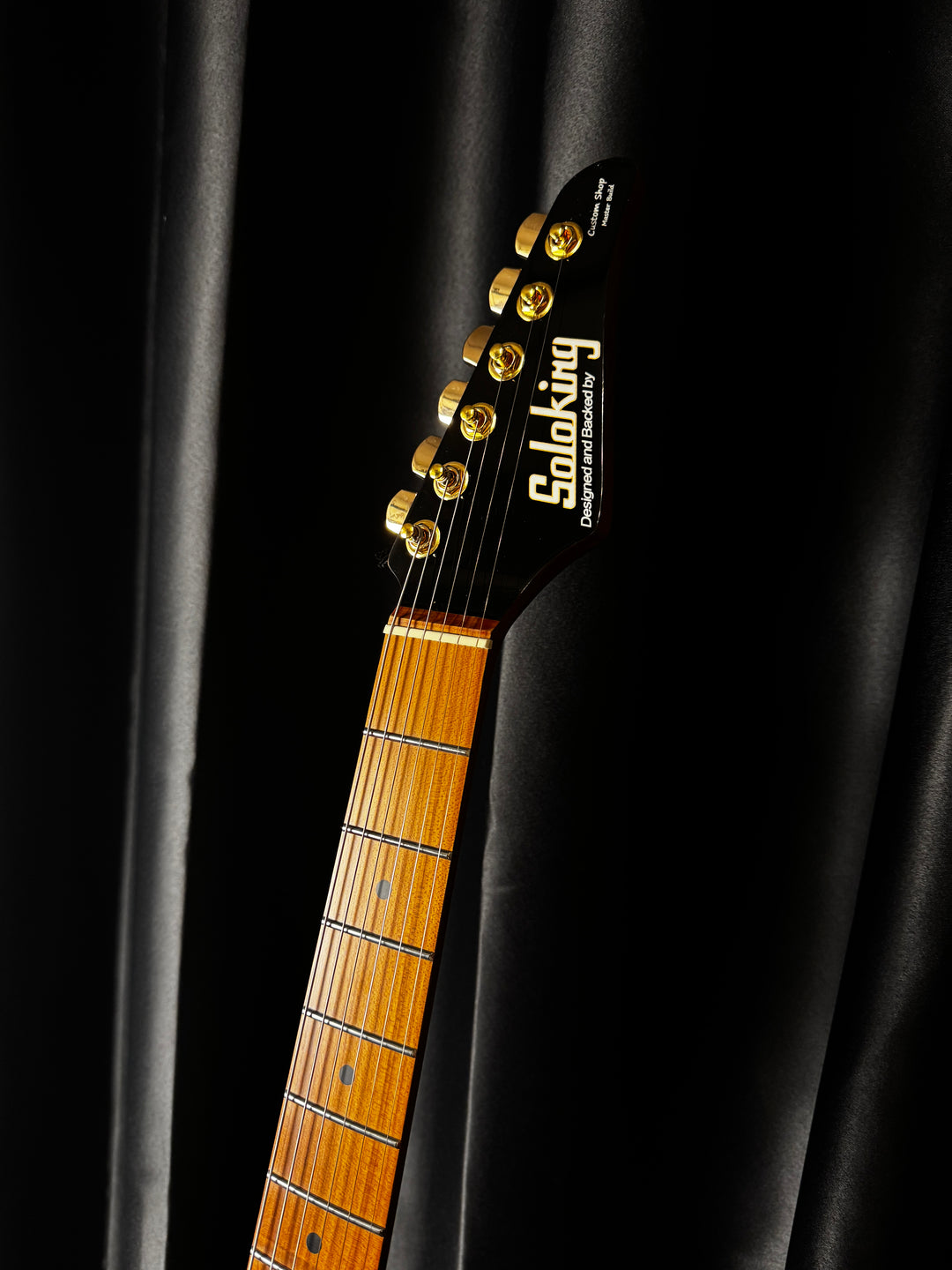 Electric Guitar Soloking MT-1 Modern HH MKII In Black Beauty With Roasted Neck And Gold Hardware