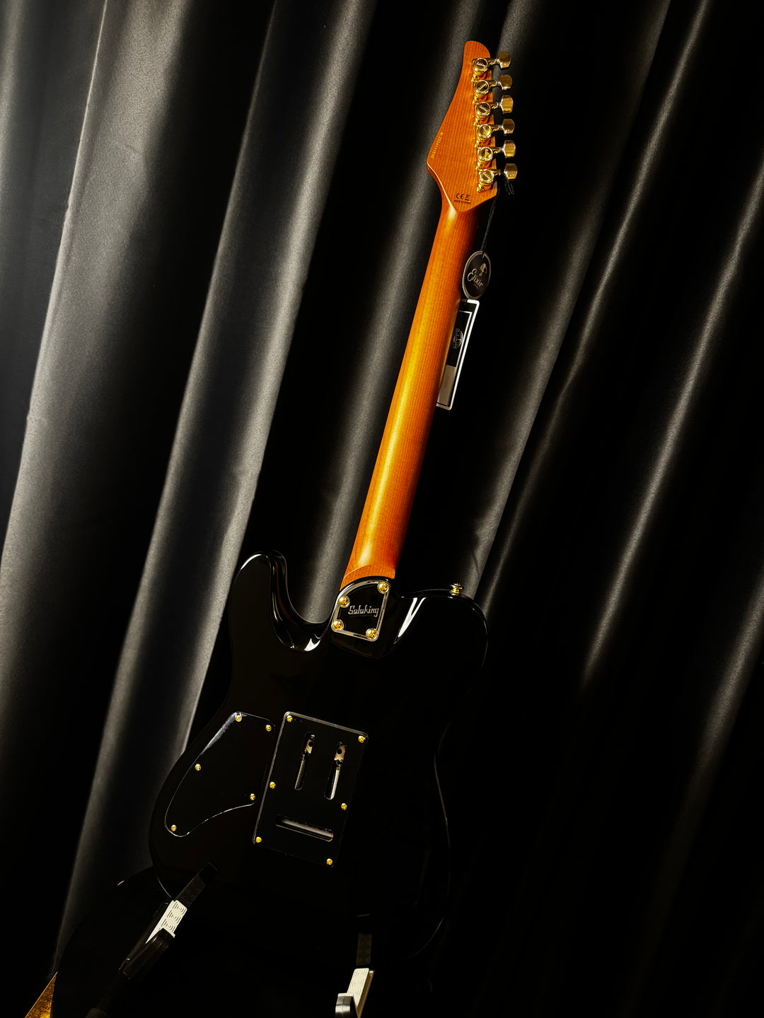 Electric Guitar Soloking MT-1 Modern HH MKII In Black Beauty With Roasted Neck And Gold Hardware