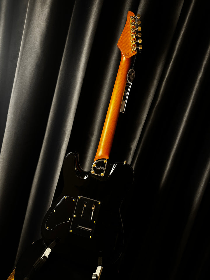 Electric Guitar Soloking MT-1 Modern HH MKII In Black Beauty With Roasted Neck And Gold Hardware