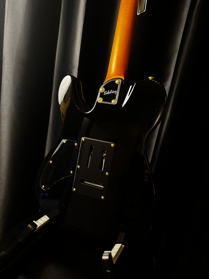 Electric Guitar Soloking MT-1 Modern HH MKII In Black Beauty With Roasted Neck And Gold Hardware