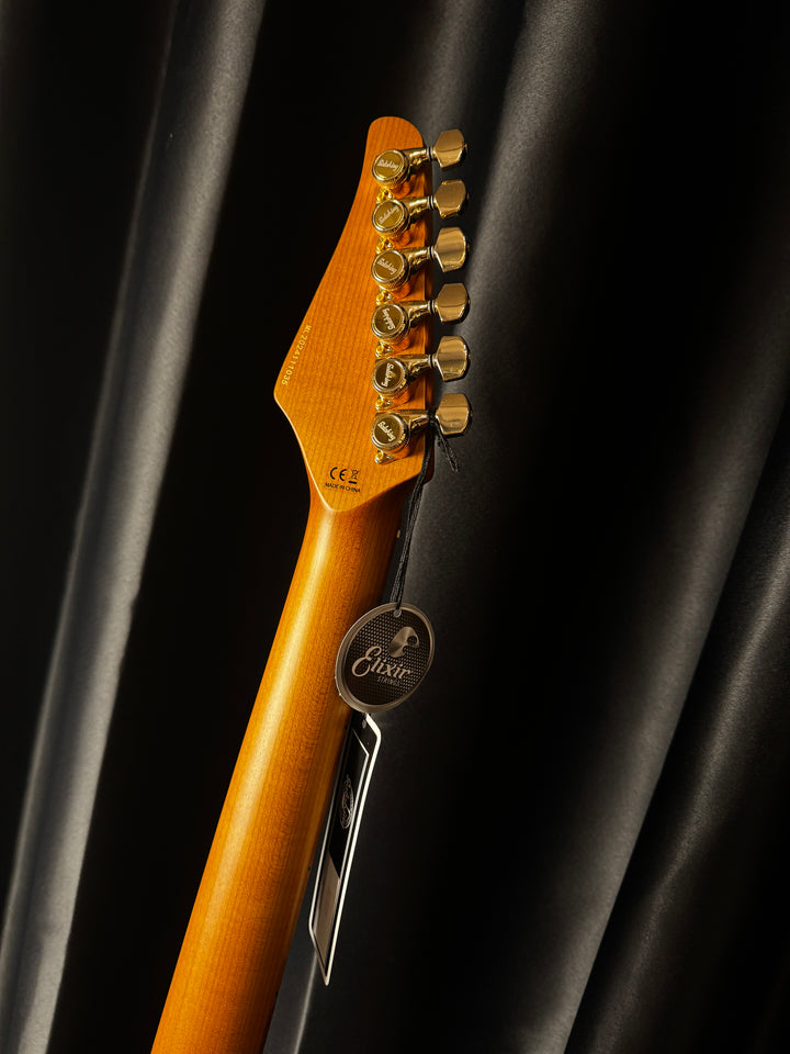 Electric Guitar Soloking MT-1 Modern HH MKII In Black Beauty With Roasted Neck And Gold Hardware