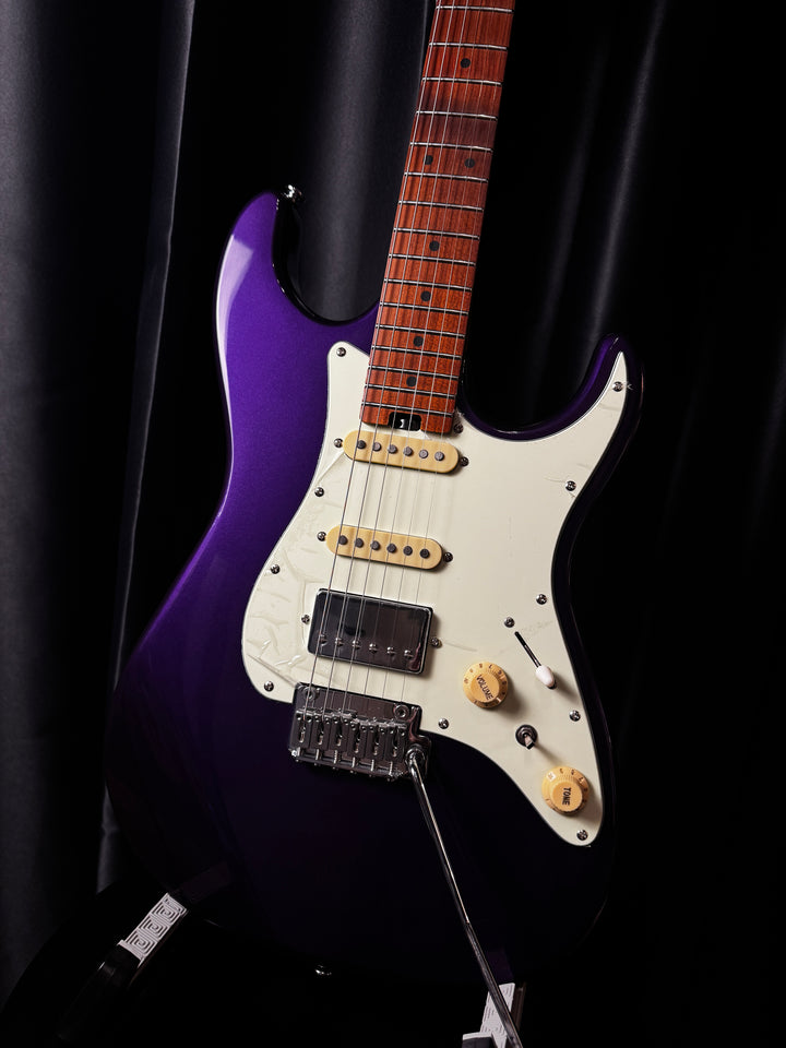 Electric Guitar Soloking MS-1 Classic MKII In Purple Sparkle With Roasted Maple Neck And Fb