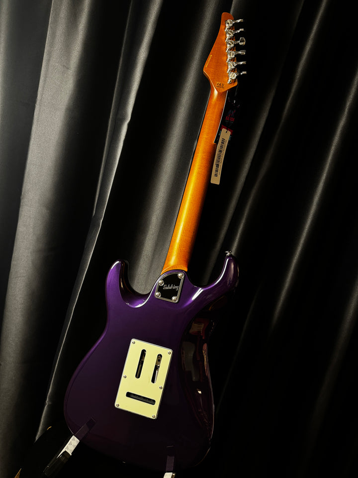 Electric Guitar Soloking MS-1 Classic MKII In Purple Sparkle With Roasted Maple Neck And Fb