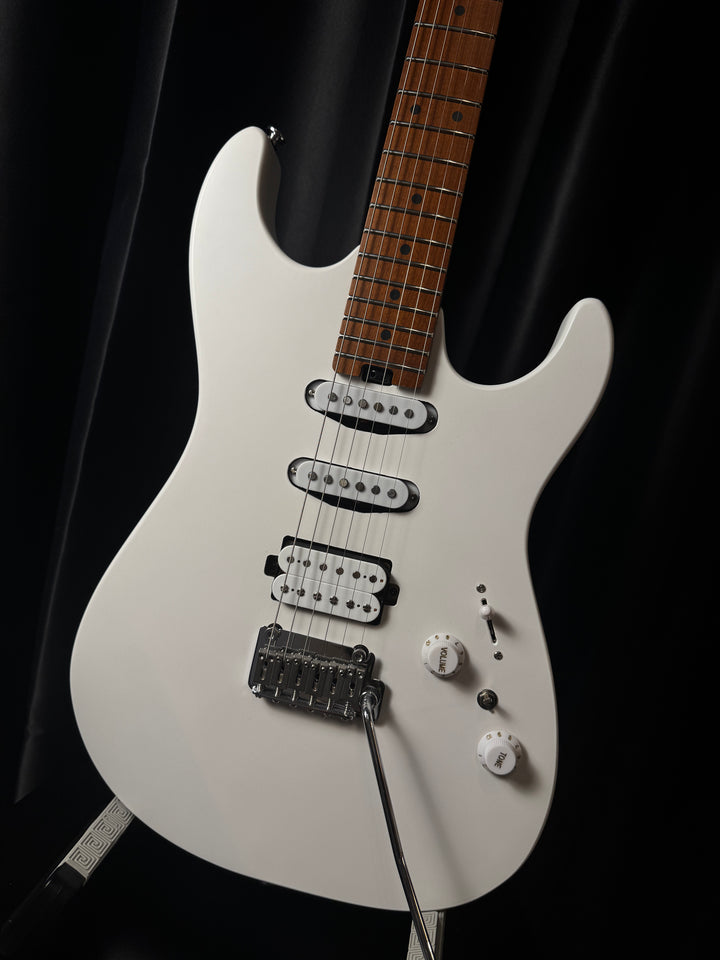 Electric Guitar Soloking MS-1 Custom 22 HSS Flat Top In Satin White Matte