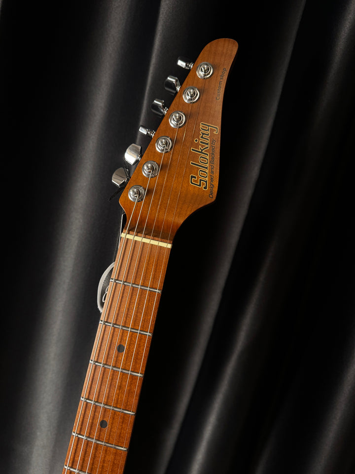 Electric Guitar Soloking MS-1 Custom 22 HSS Flat Top In Satin White Matte