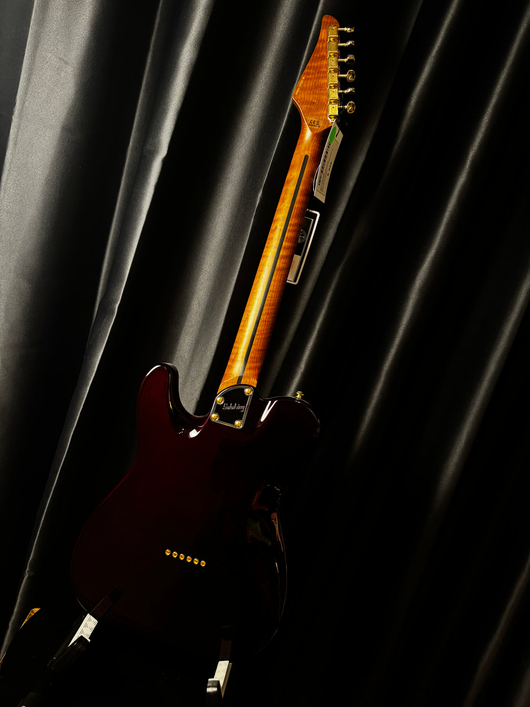 Electric Guitar Soloking MT-1 Fm 22 Deluxe Hotrail With One Piece Roasted Flame Neck In Brown Sunburst