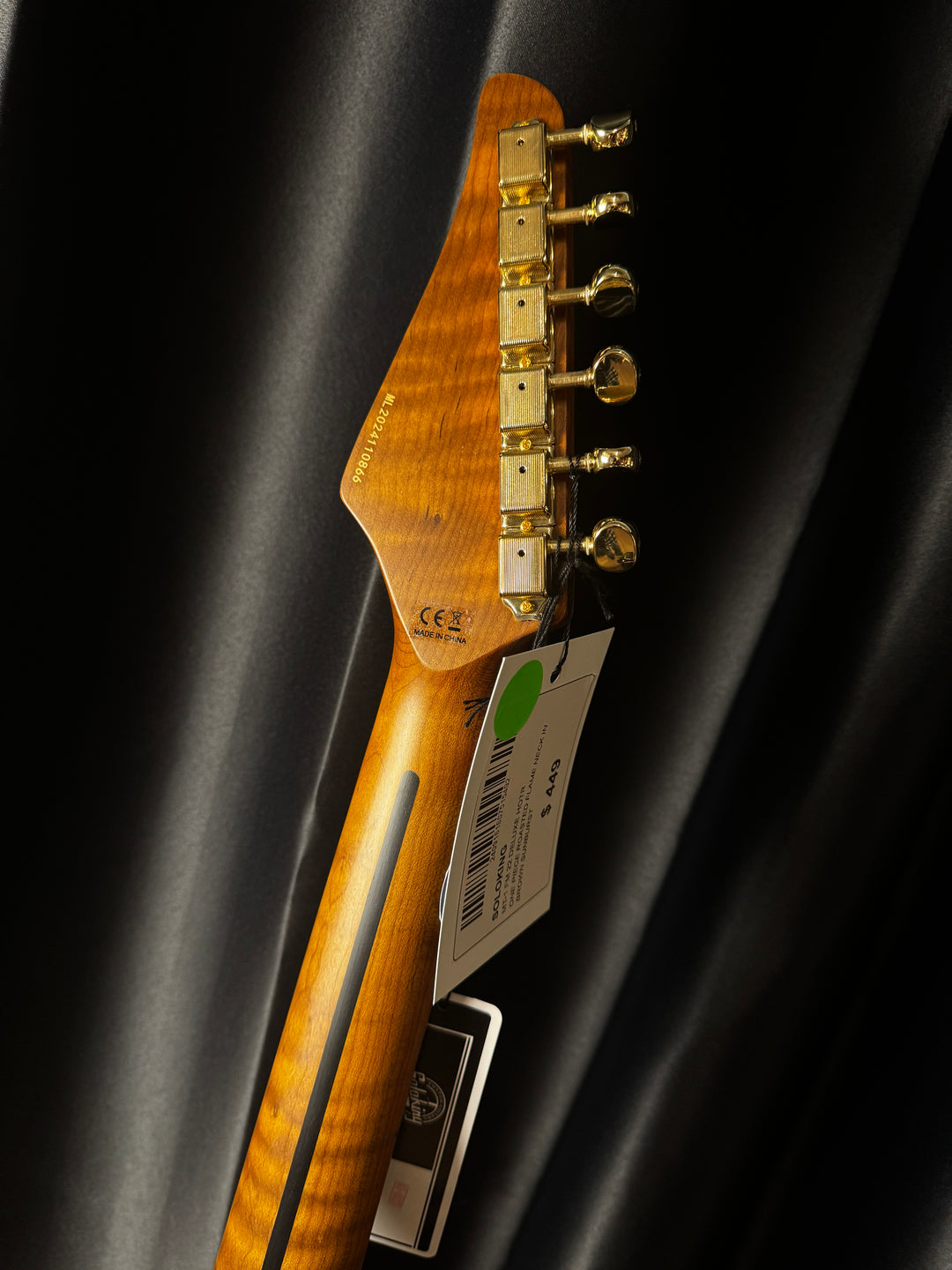 Electric Guitar Soloking MT-1 Fm 22 Deluxe Hotrail With One Piece Roasted Flame Neck In Brown Sunburst