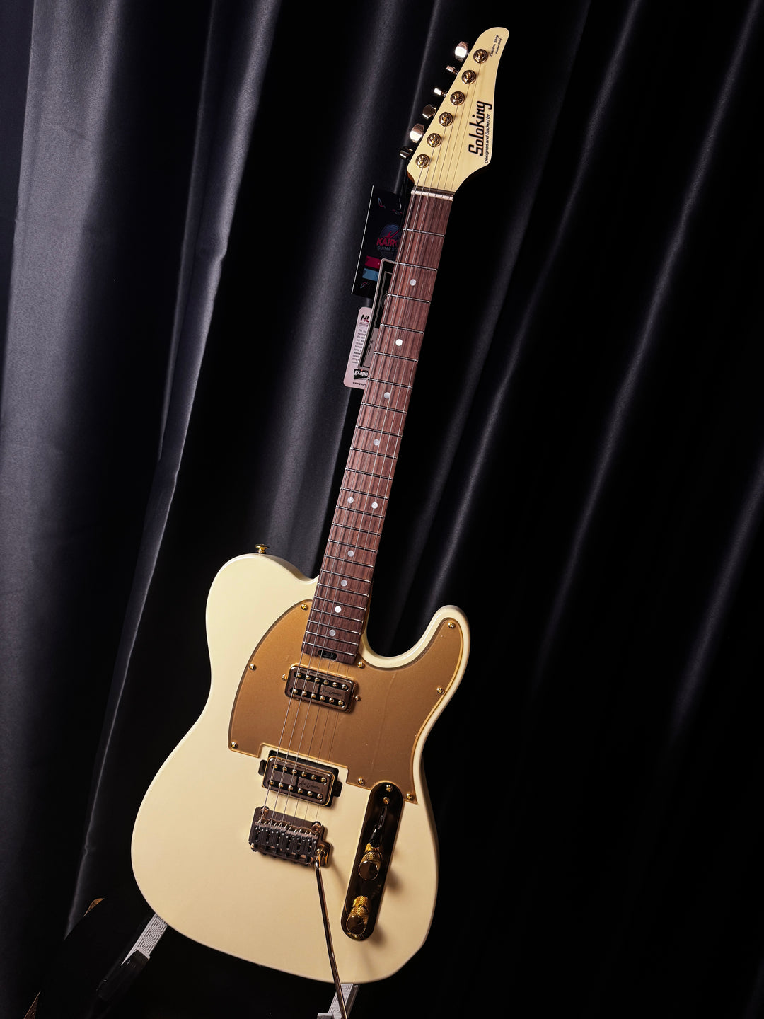 Electric Guitar Soloking MT-1G Gold Foil in Vintage White with Gold Hardware Nafiri Special Run JESCAR