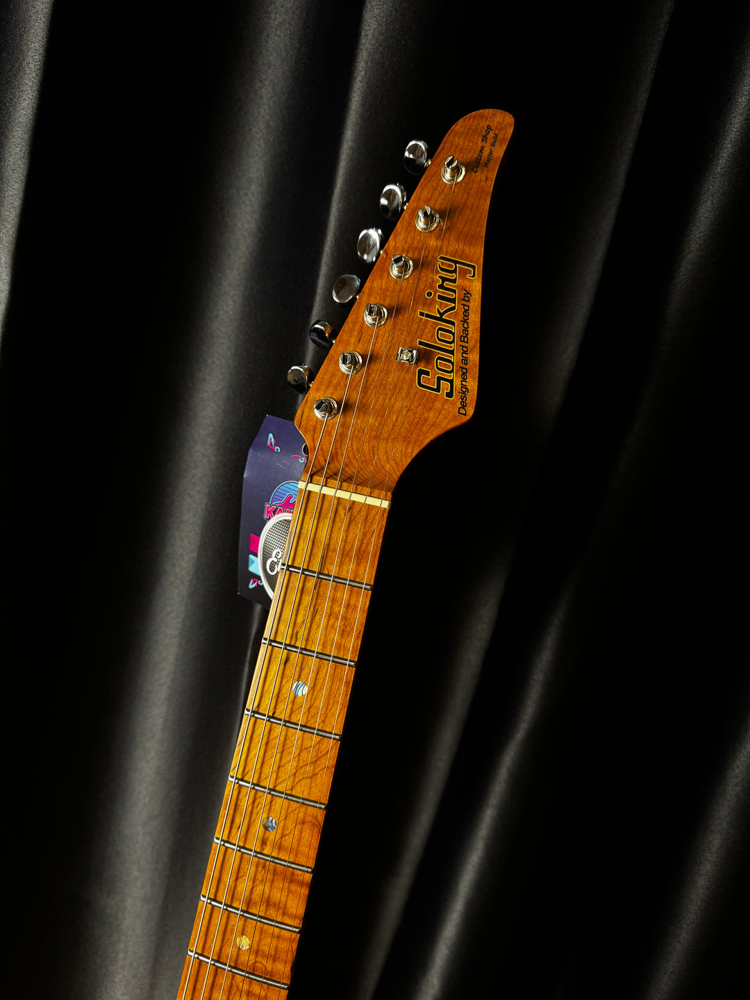 Electric Guitar Soloking MT-1 Ash Fmn With Roasted Flame Neck In Butterscotch Blonde Nafiri Special Run Jescar