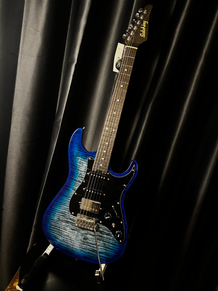 Electric Guitar Soloking MS-1 Classic MKII IN Denim Burst With 5A Flame Top Nafiri Special Run Jescar