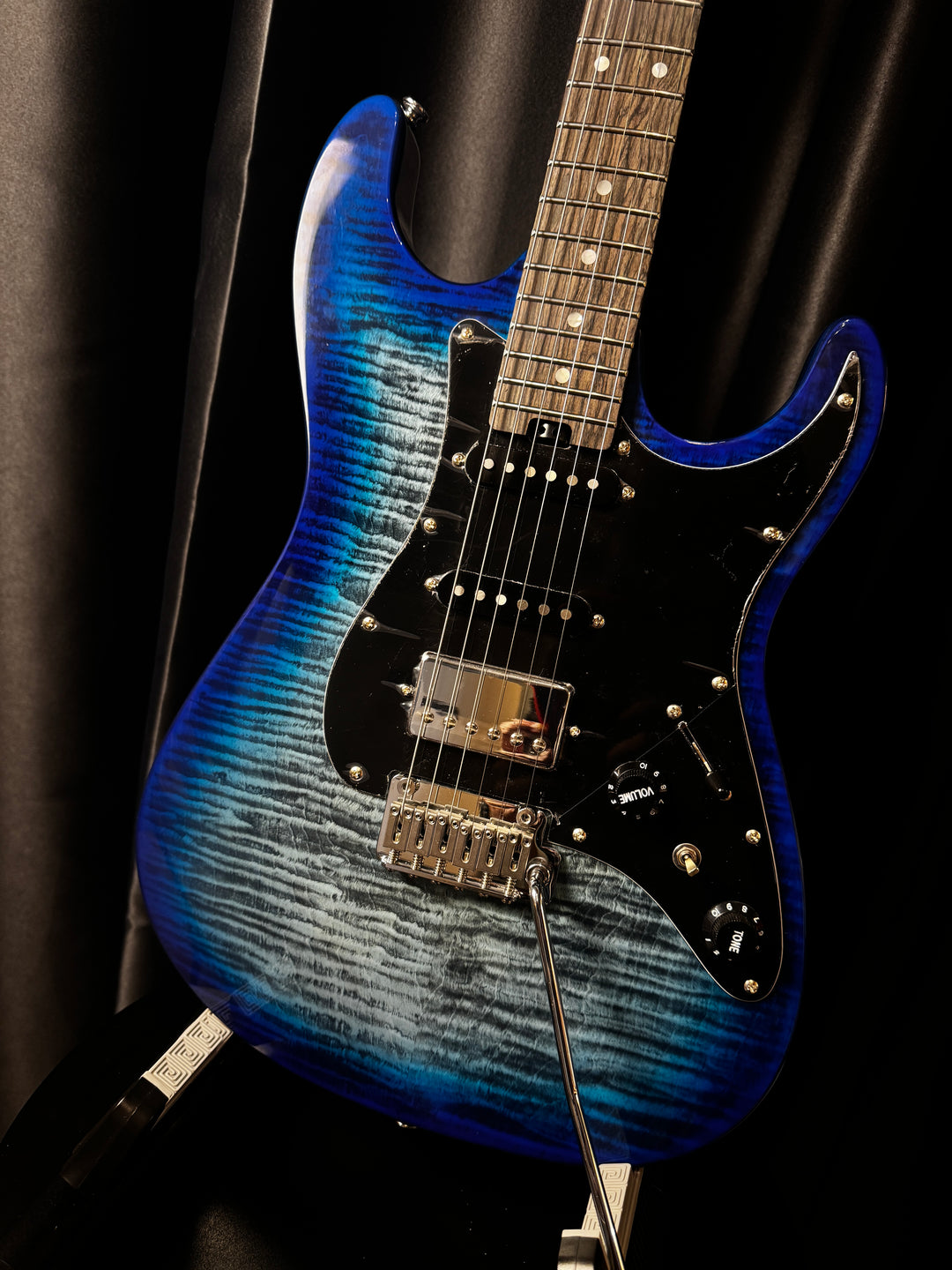 Electric Guitar Soloking MS-1 Classic MKII IN Denim Burst With 5A Flame Top Nafiri Special Run Jescar