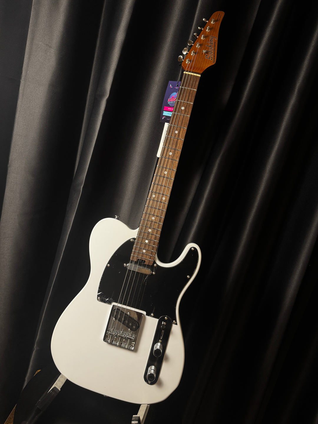 Electric Guitar Soloking MT-1 Vintage MKII With Roasted Maple Neck And Rosewood Fb In Olympic White