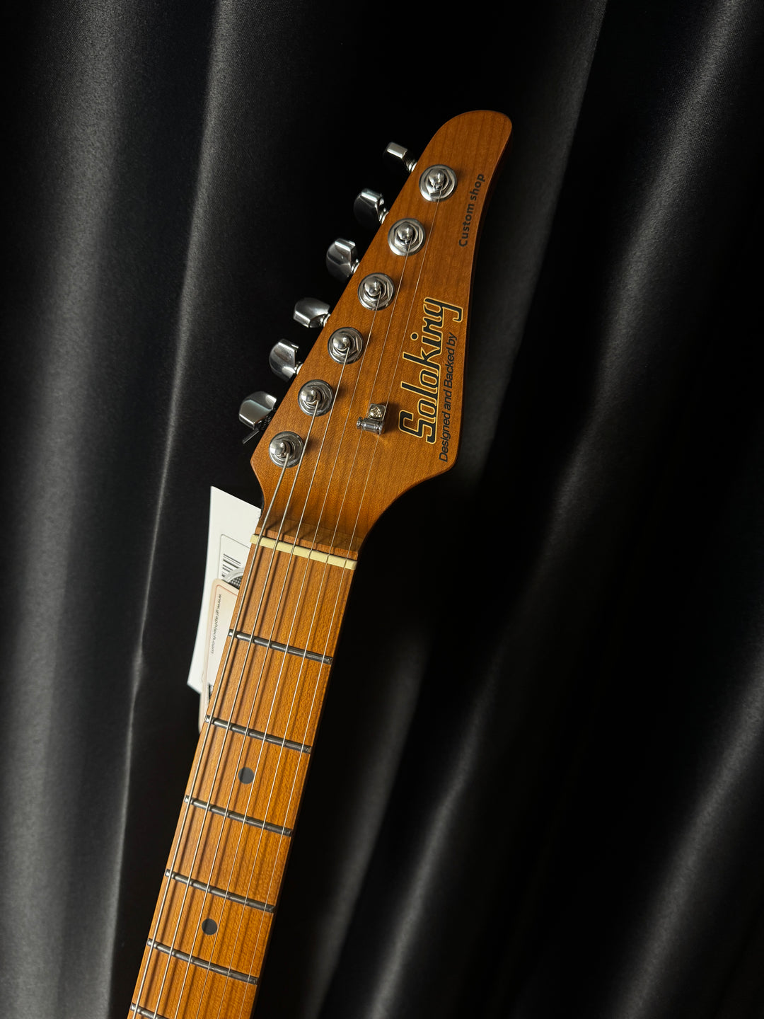 Electric Guitar Soloking MS-11 Classic MKII With Roasted Maple Fb In Shell Pink