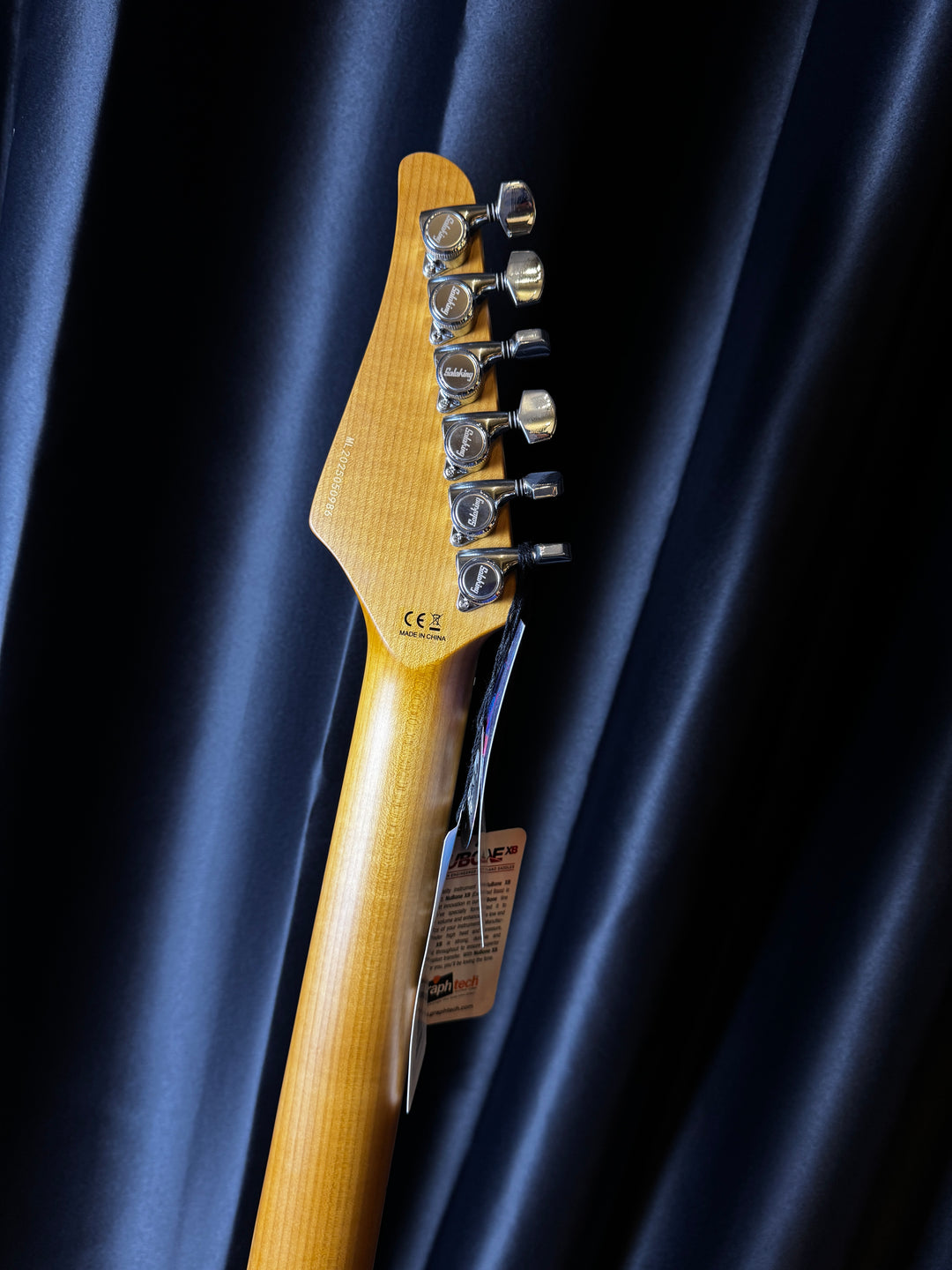 Electric Guitar Soloking MS-11 Classic MKII in Transparent Red with Roasted Maple FB and 5A Flame Top Nafiri Special Run
