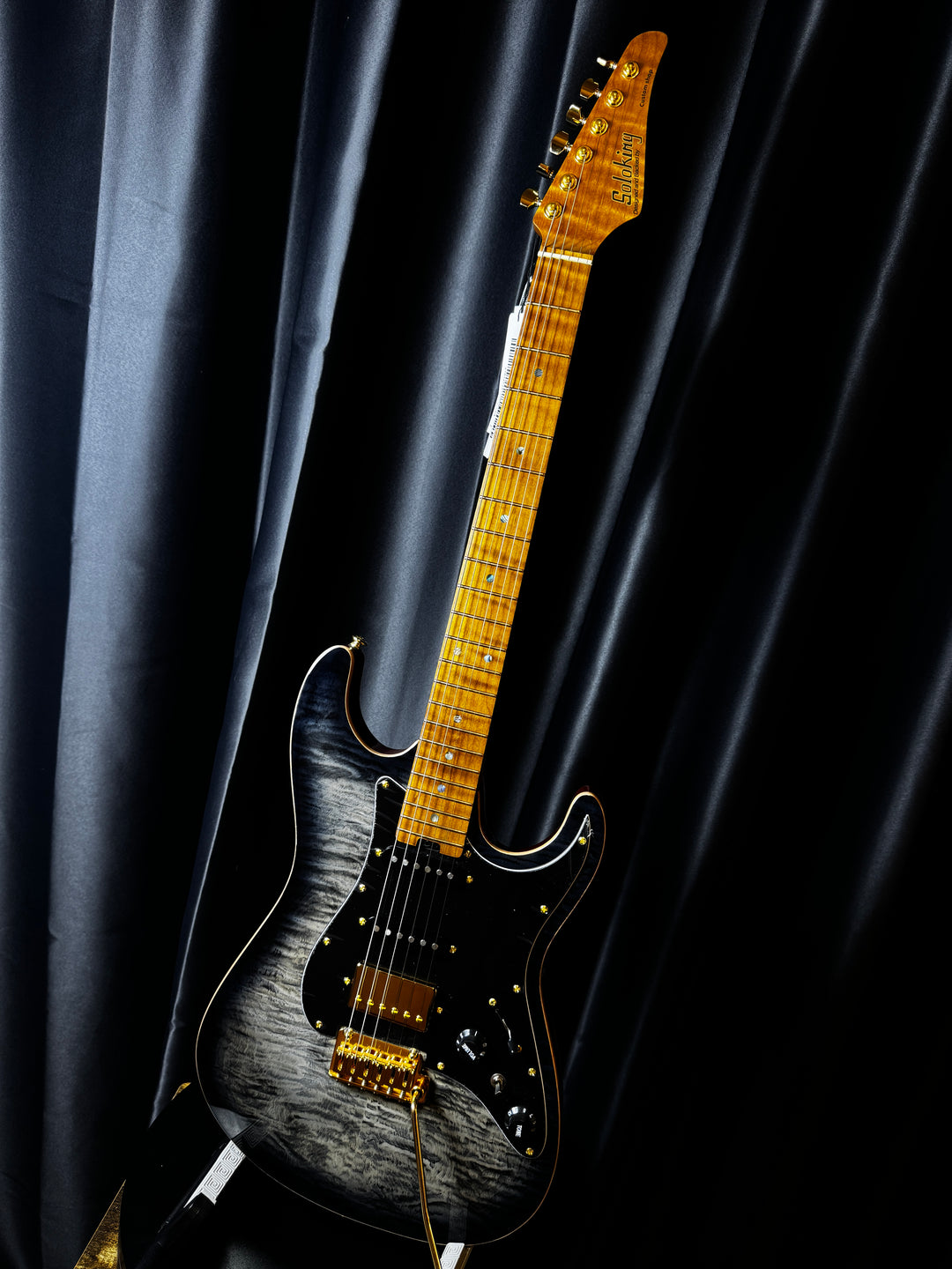 Electric Guitar Soloking MS-1 Classic FMN ELITE In Moonlight Burst With Roasted Flame Maple Neck