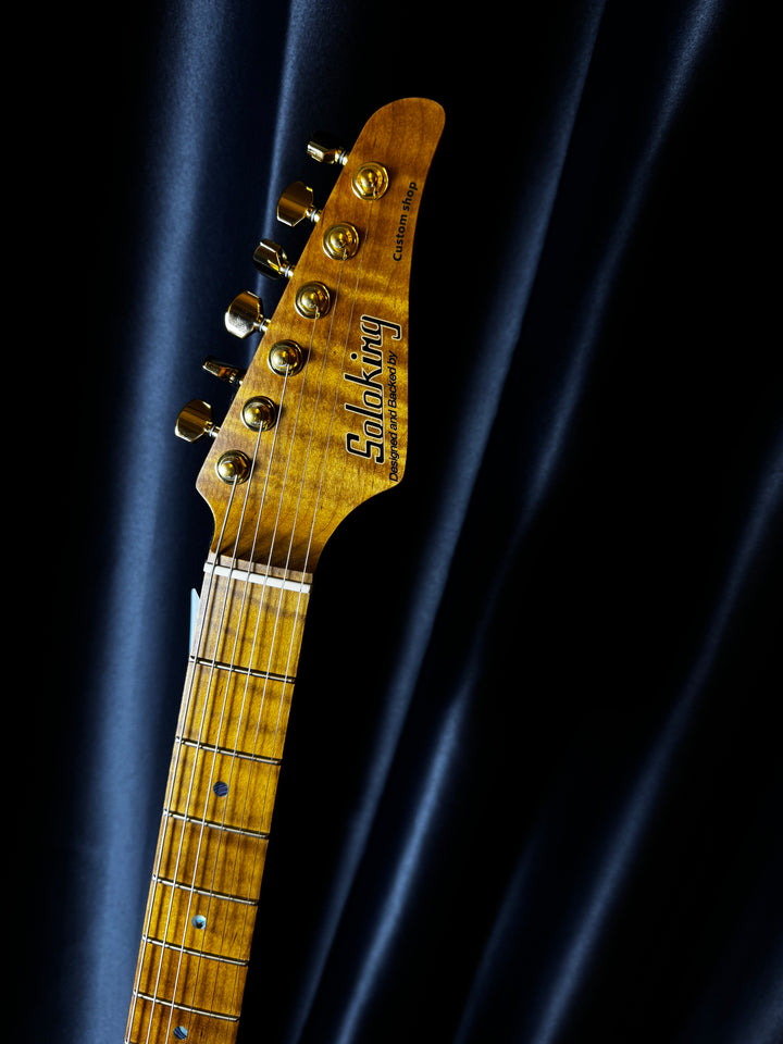 Electric Guitar Soloking MS-1 Classic FMN ELITE In Moonlight Burst With Roasted Flame Maple Neck