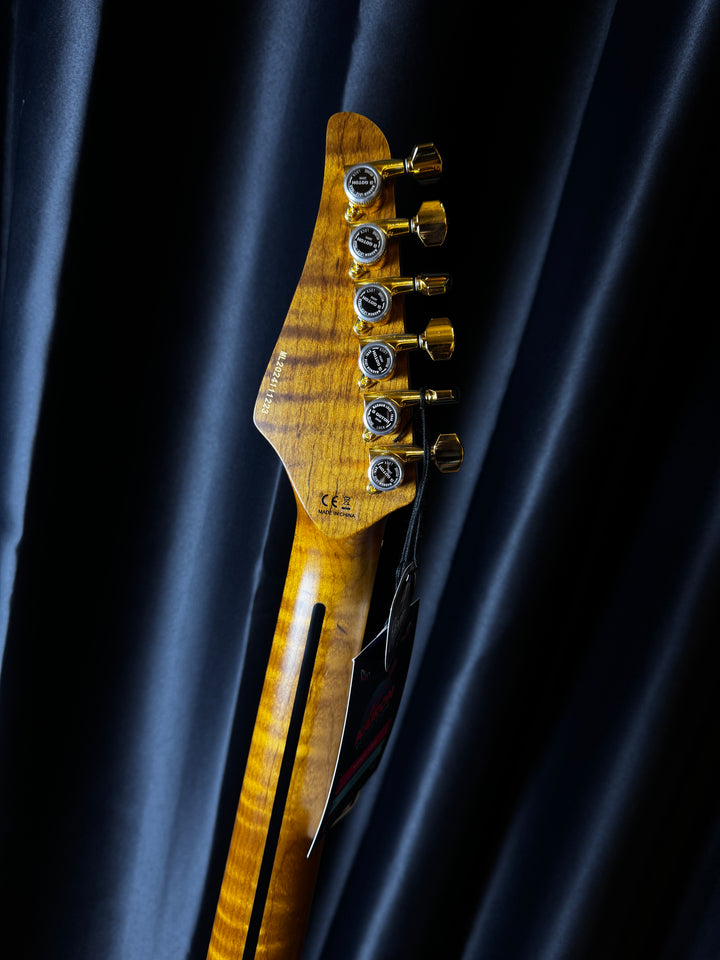 Electric Guitar Soloking MS-1 Classic FMN ELITE In Moonlight Burst With Roasted Flame Maple Neck