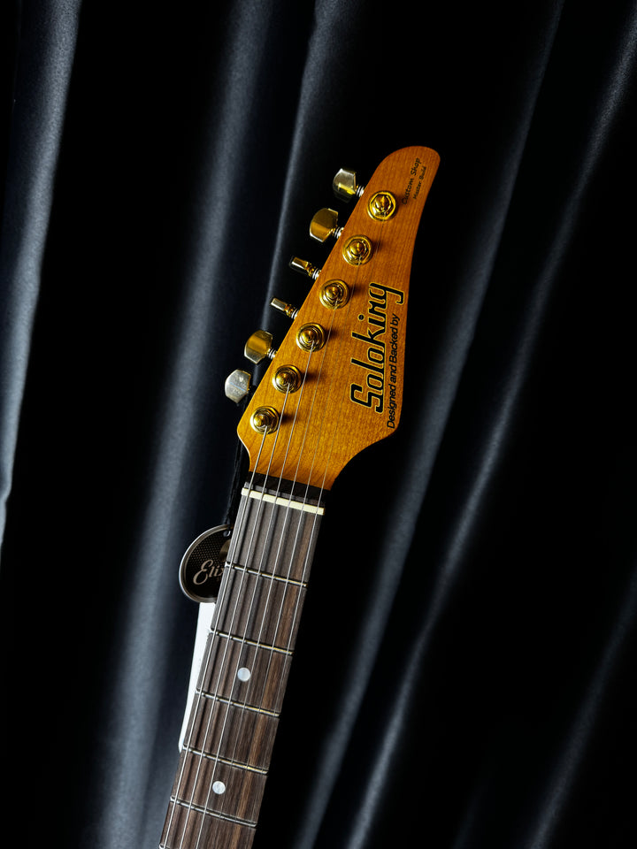 Electric Guitar Soloking MT-1 Fm 22 Deluxe HH Mod Fishman Fluence In Shaded Edgeburst