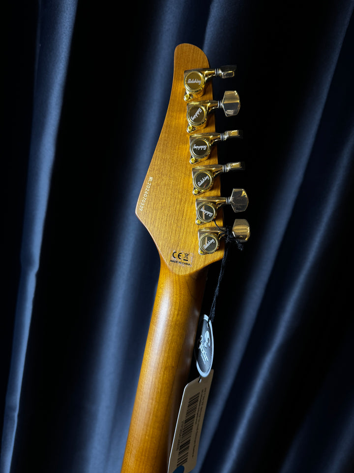 Electric Guitar Soloking MT-1 Fm 22 Deluxe HH Mod Fishman Fluence In Shaded Edgeburst