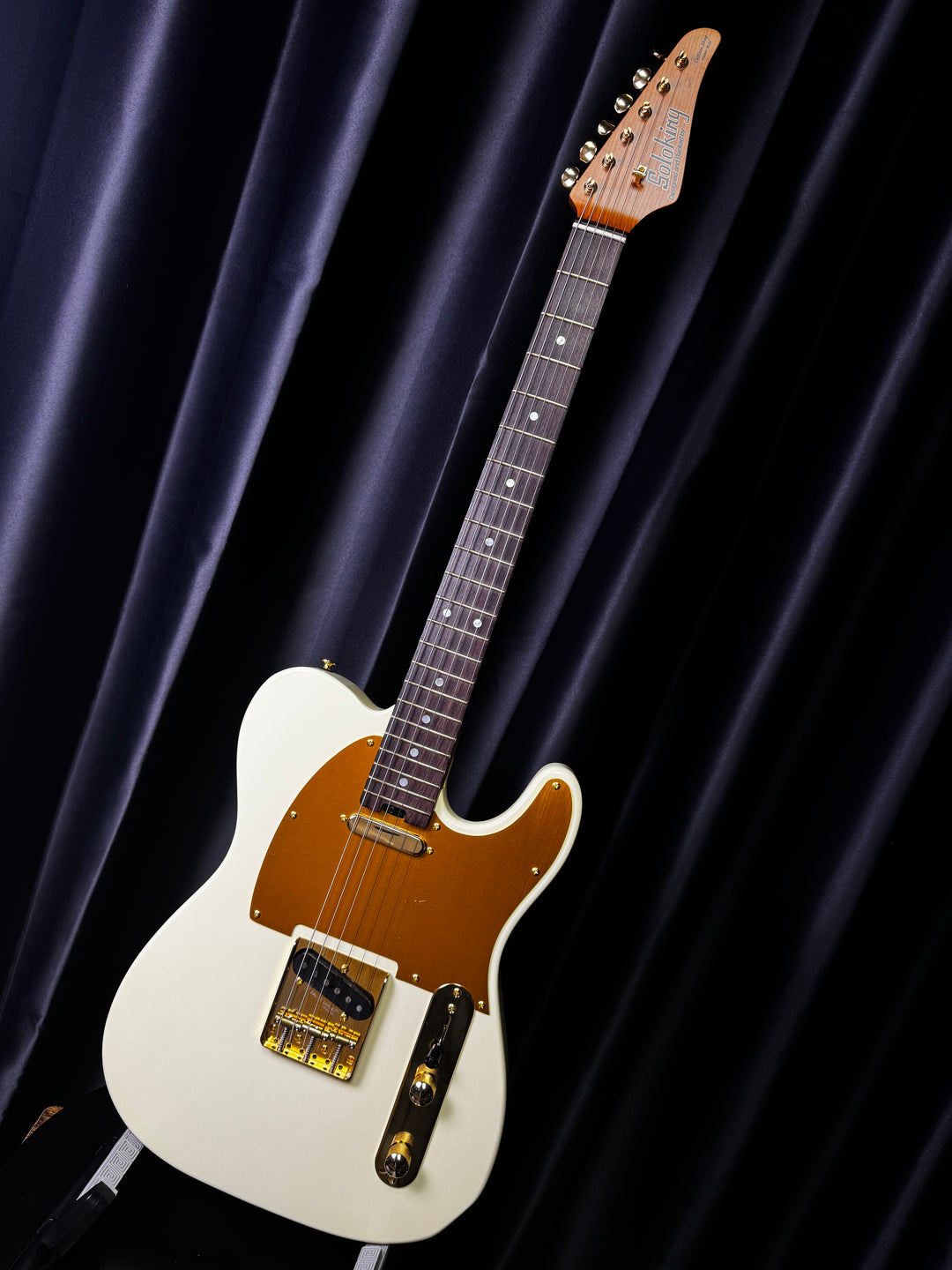 Electric Guitar Soloking MT-1G Elite In Vintage White With Gold Hardware Nafiri Special Run