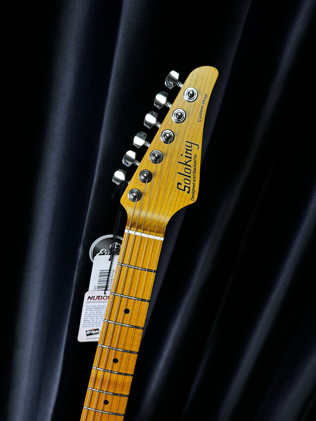 Electric Guitar Soloking MS-1 Classic SSS Quilt in Marble Blue Burst