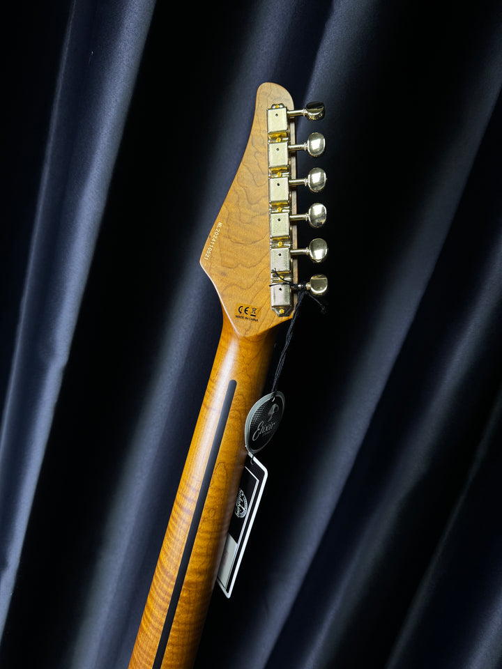 Electric Guitar Soloking MT-1G Fm With Roasted Flame Neck In Black Beauty Nafiri Music Special Run